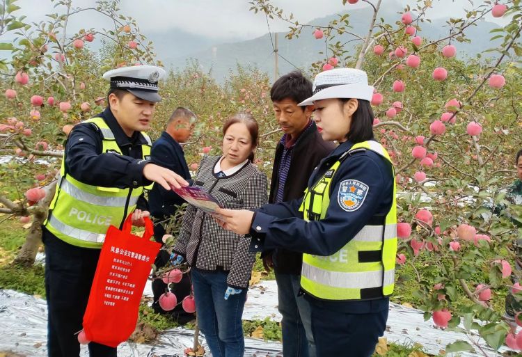 简篇-凤县交警心系果农送“苹”安