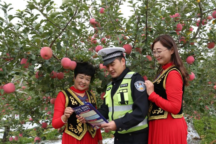 简篇-凤县交警心系果农送“苹”安