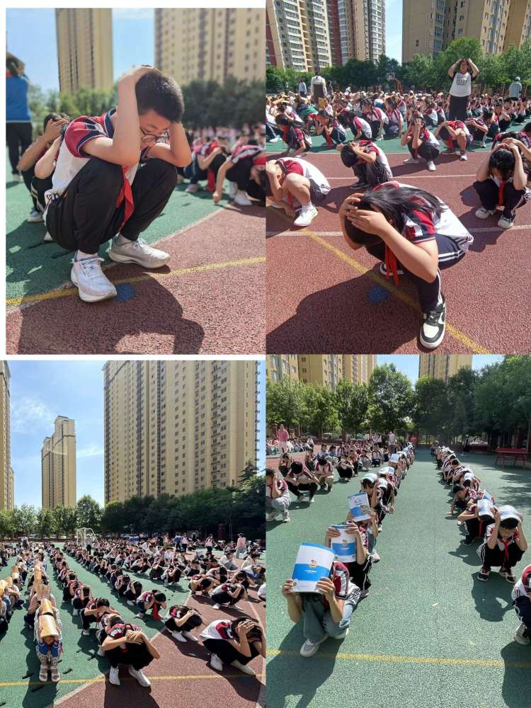 简篇-人人讲安全，个个会应急—浐灞第三十三小学 防震减灾应急疏散演练活动