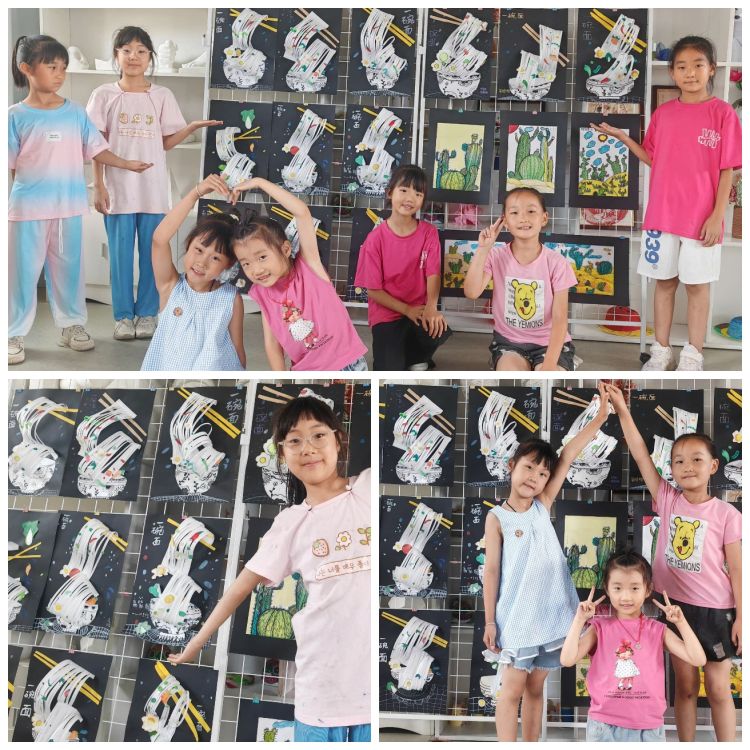 简篇-童心感知美，巧手绘新图        邵平店小学美术社团掠影