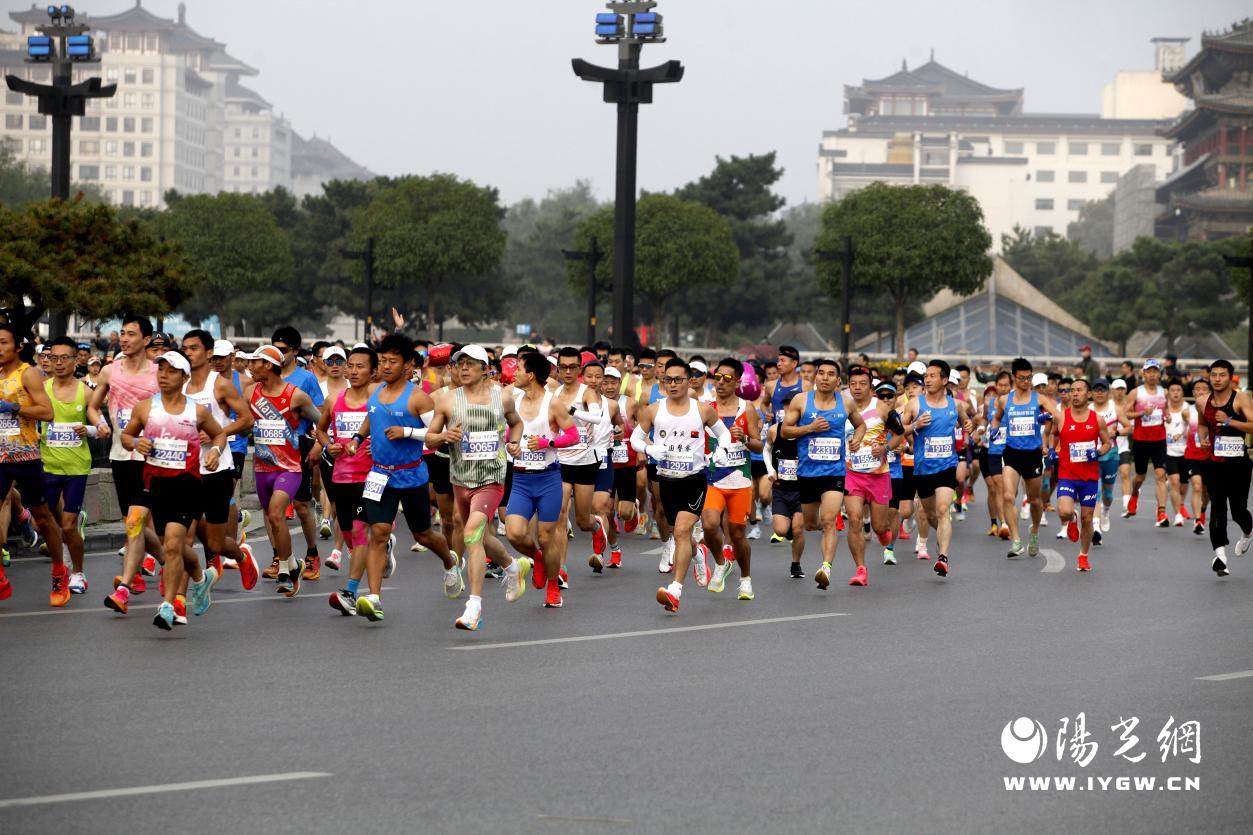 3672，2024西安马拉松赛鸣枪开赛，3.5万名跑者共襄盛世长安。